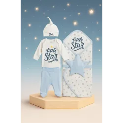 Комплект за изписване Little Star в син цвят с 5 части