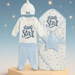 Комплект за изписване Little Star в син цвят с 5 части