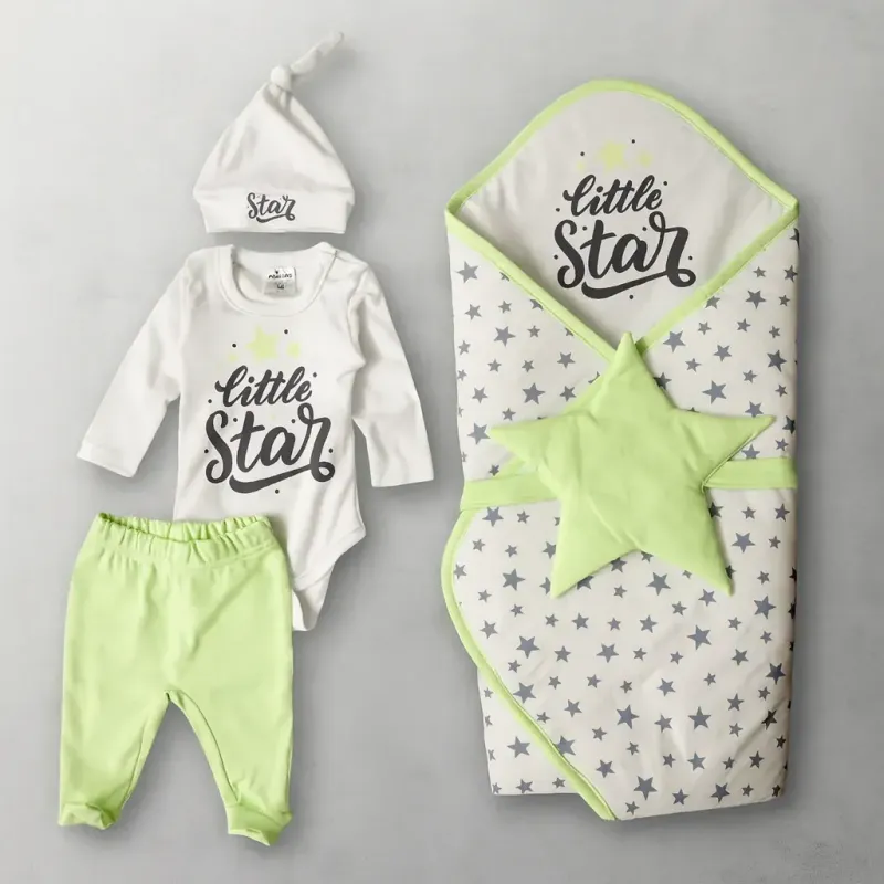 Комплект за изписване Little Star в зелен цвят с 5 части Комплект за изписване Little Star в зелен цвят с 5 части