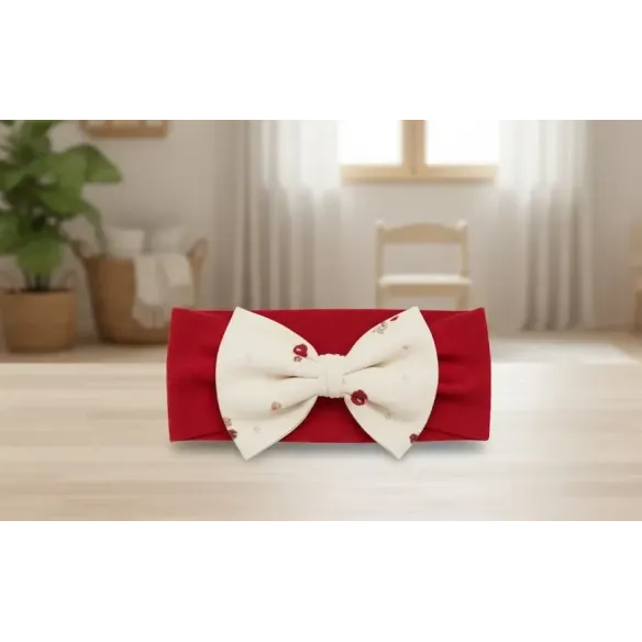 Бебешки комплект от 3 части с туника, клин и лента за глава с панделка