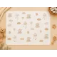 Бебешка бархетна пелена със слонче и зайче 80 x 90 см