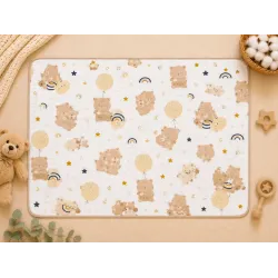 Бебешка муселинова пелена с щампа на мечета 80 x 90 см