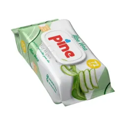 Бебешки мокри кърпи Pine Aloe Vera без алкохол 72 броя