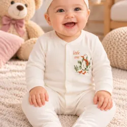Бебешки ромпър Little One с лента за глава