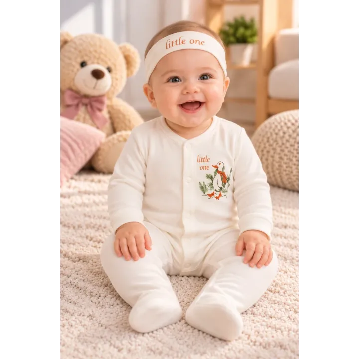 Бебешки ромпър Little One с лента за глава