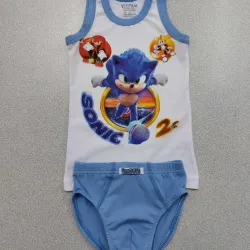 Детски комплект бельо с потник и слип Sonic
