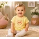 Бебешка памучна тениска с надпис „Smile“ в два цвята