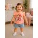 Бебешка тениска Paw Patrol със Скай в прасковен и кремав цвят Бебешка тениска Paw Patrol със Скай в прасковен и кремав цвят