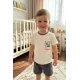 Детски комплект от 2 части с тениска и къси панталонки в два цвята